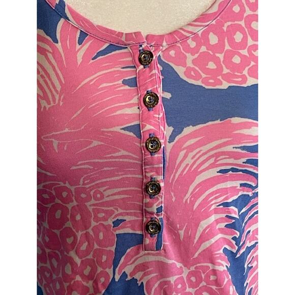 Lilly Pulitzer Size X-Small Knit Tank Top Blue Haven 100% Cotton - Picture 2 of 4